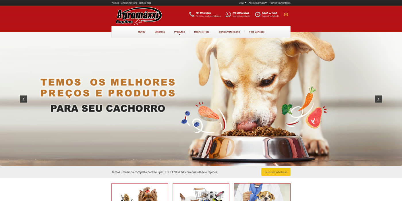 Versão anterior da página Agromaxxi